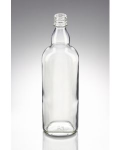 500 ml Kropfhalsflasche oval weiß PP 28 Std Mündung